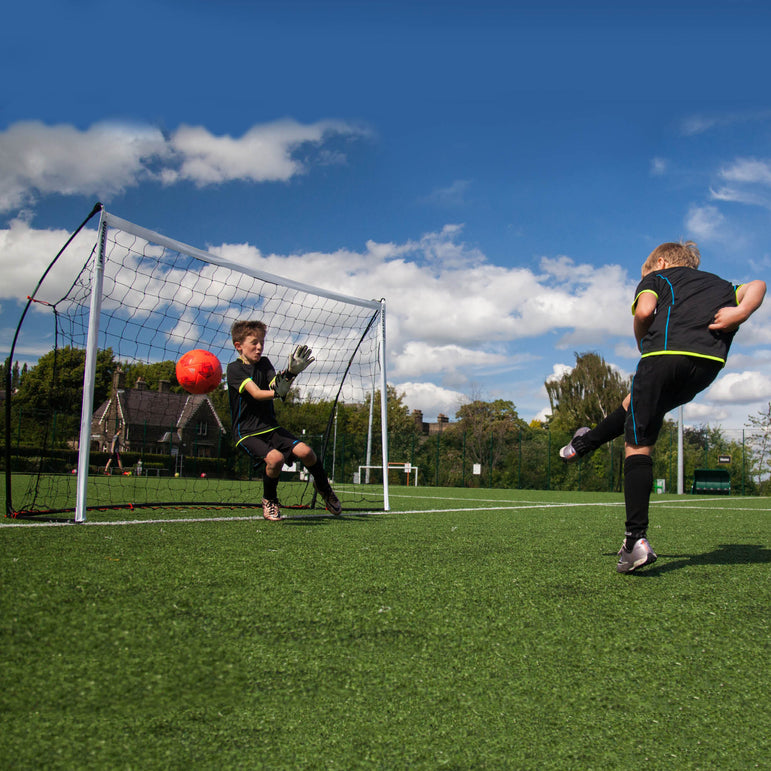 Kickster 2 in 1 voetbaldoel / voetbalrebounder 2,4 m x 1,5 m