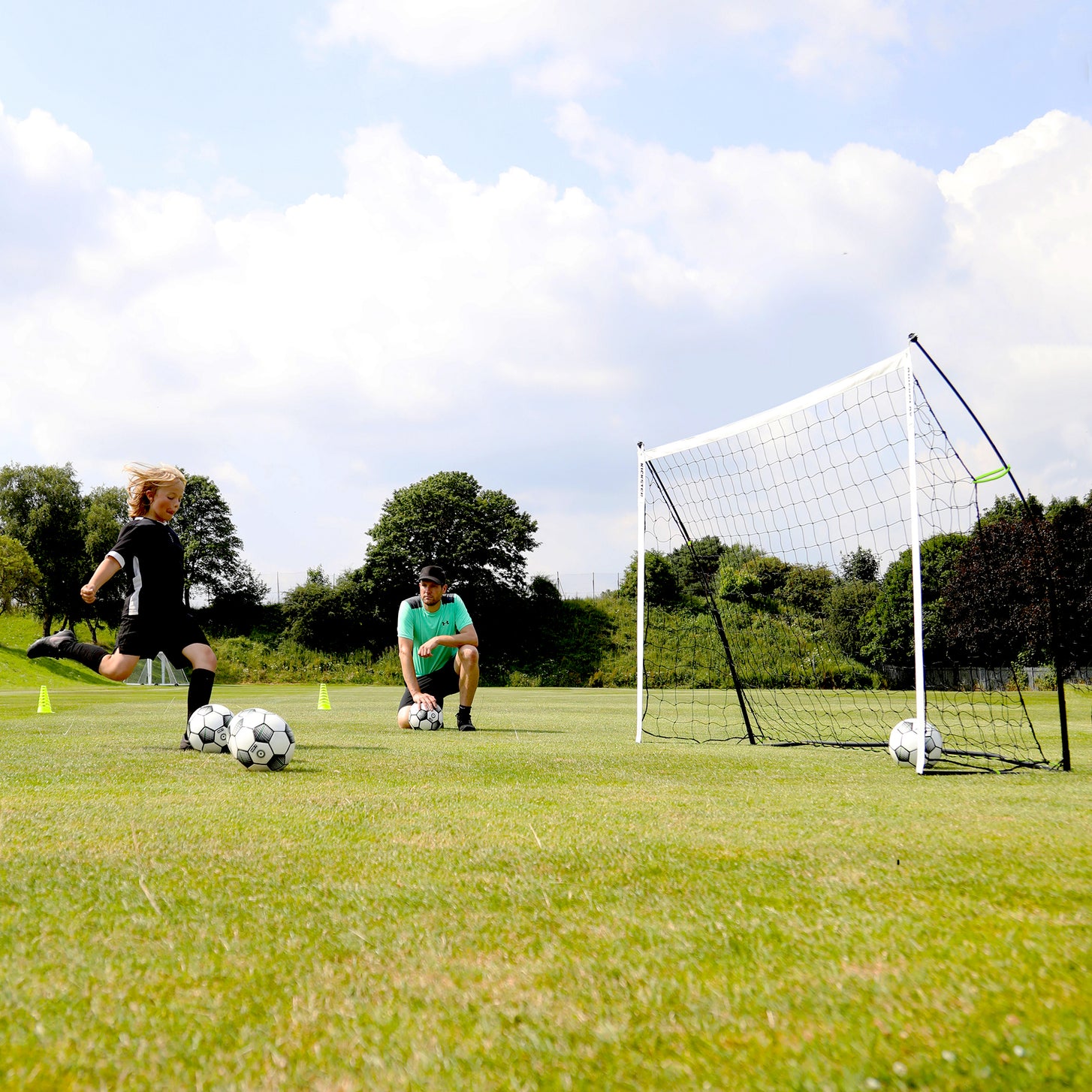 KICKSTER Portable Football Goal 150 x 100 cm