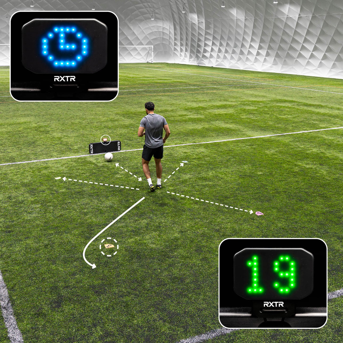 RXTR Pro Coach Football Rebounder & Reaction Light