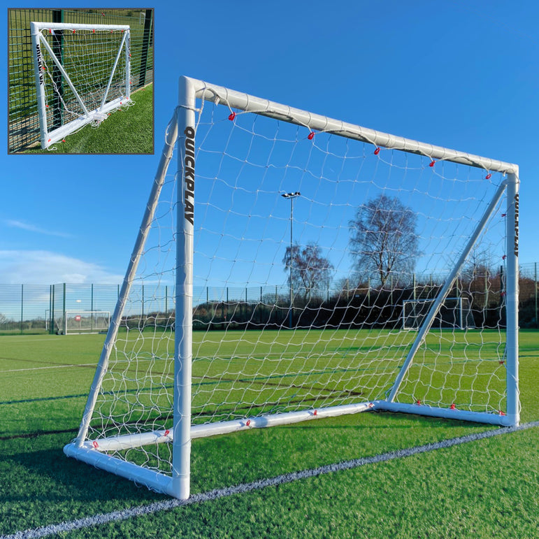 Q-FOLD Folding Football Goal 240 x 150 cm