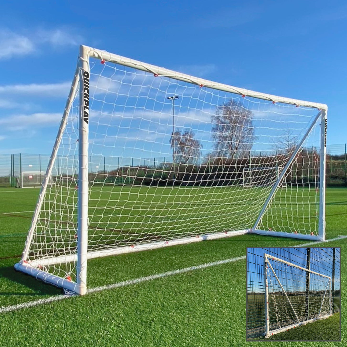 Q-FOLD Folding Football Goal 370 x 180 cm