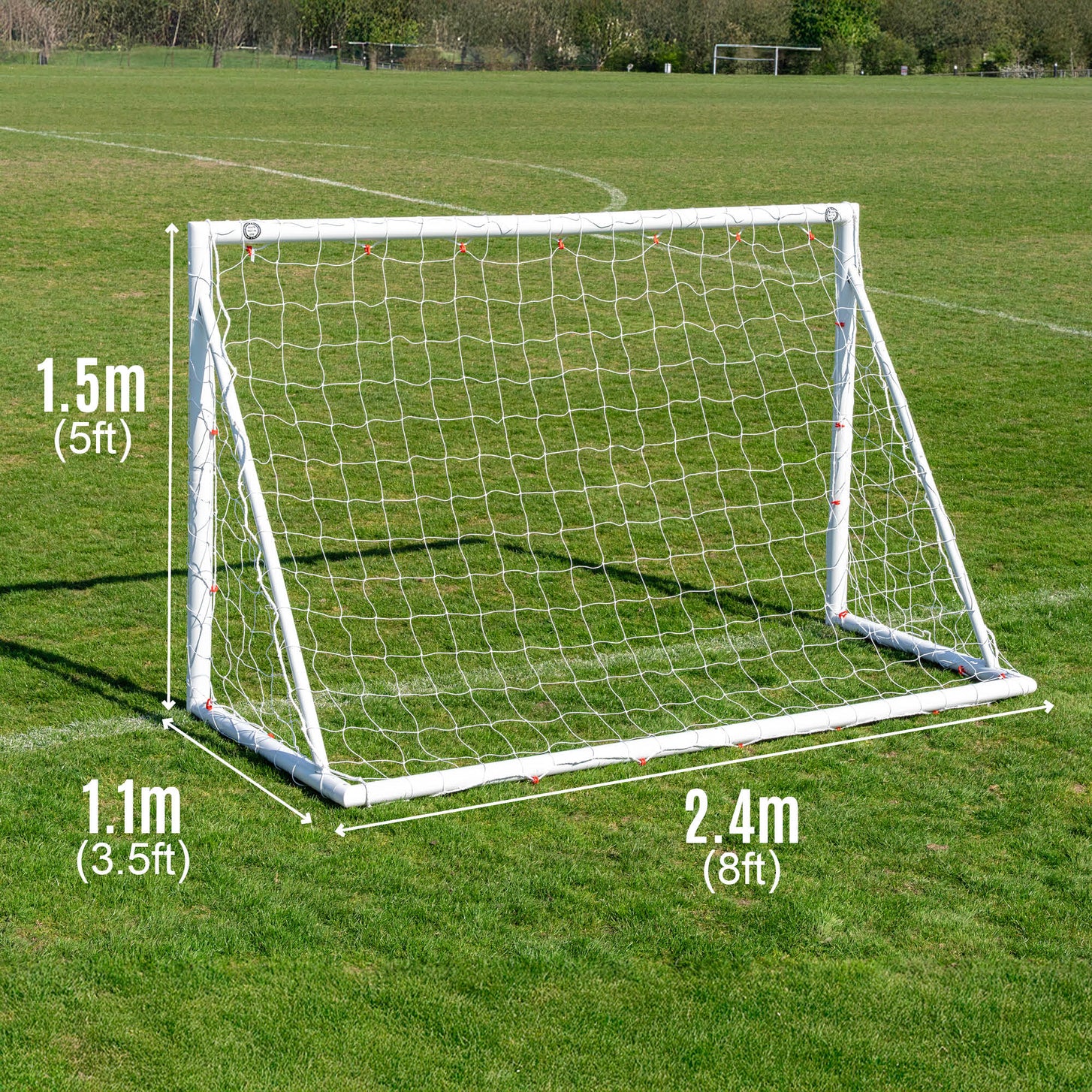 Q-FOLD Folding Football Goal 240 x 150 cm