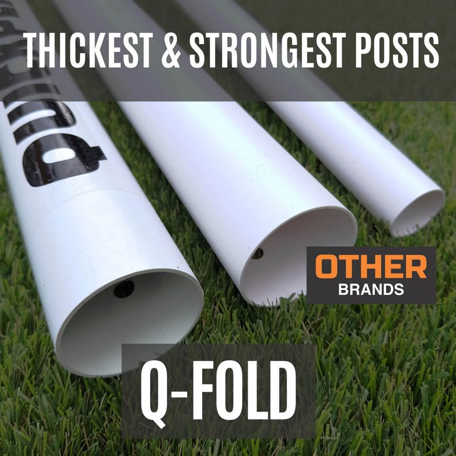 Q-FOLD Match Folding Football Goal 370 x 180 cm