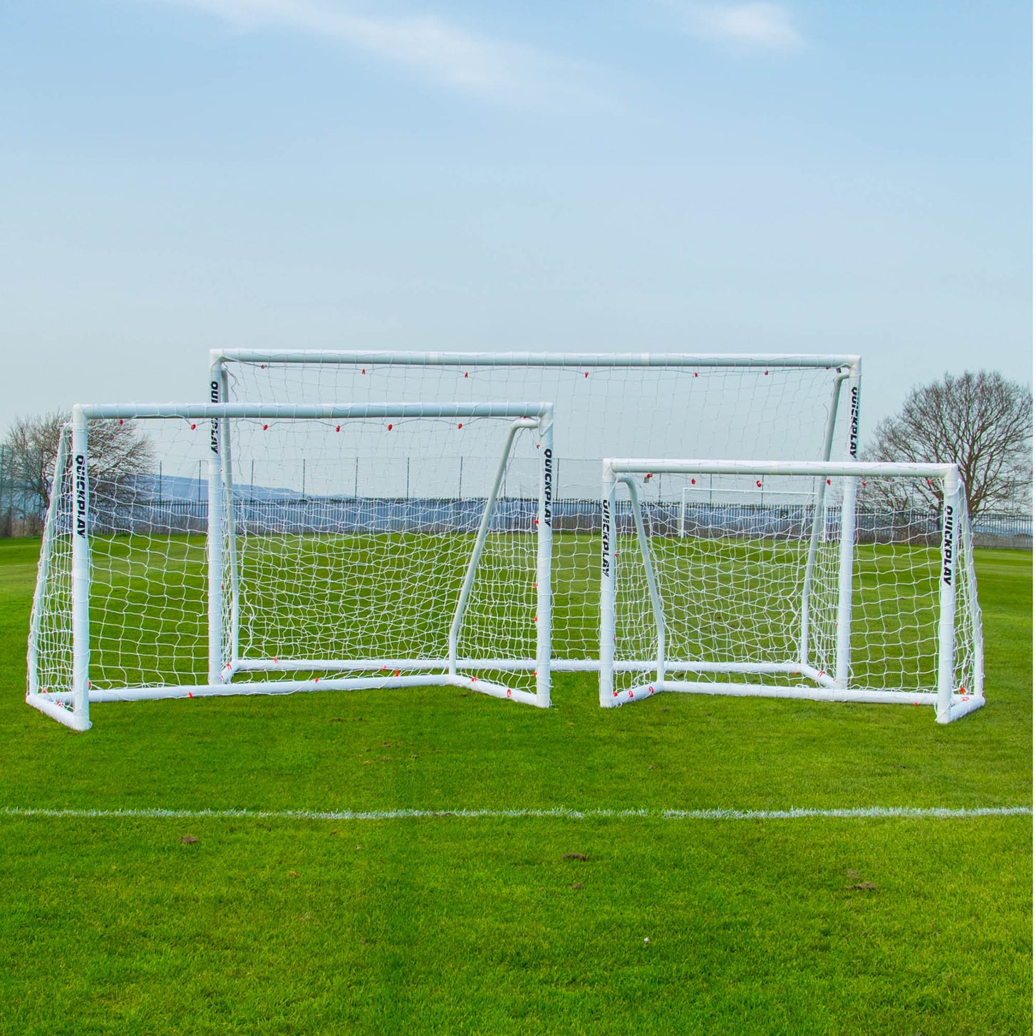 Q-FOLD Match Folding Football Goal 370 x 180 cm
