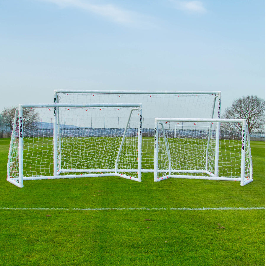 Q-FOLD Match Folding Football Goal 370 x 180 cm
