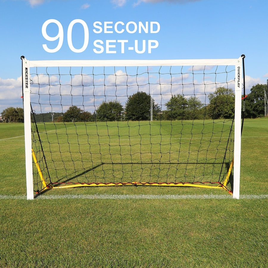 KICKSTER Portable Football Goal 240 x 150 cm (Yellow)