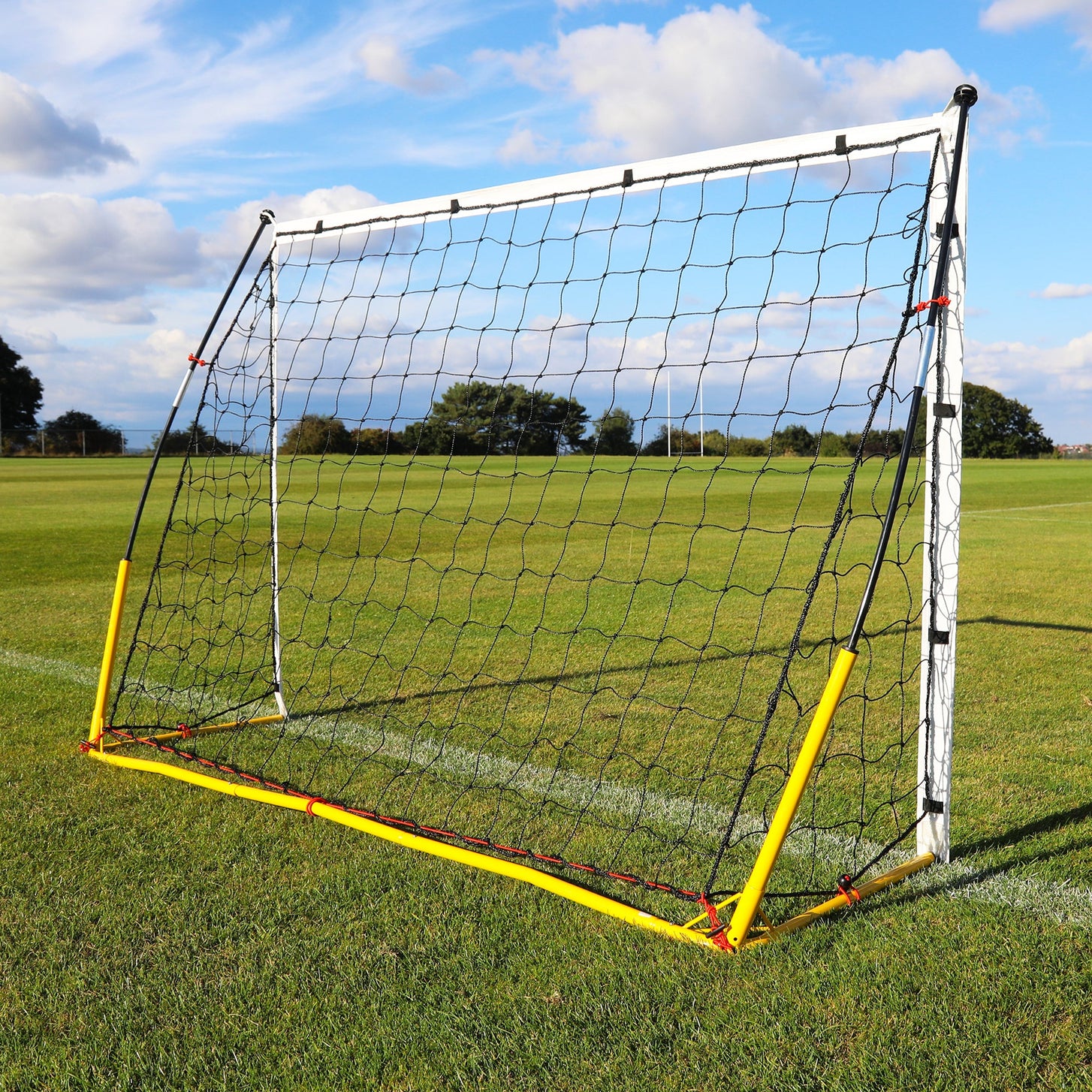 KICKSTER Portable Football Goal 180 x 120 cm (Yellow)