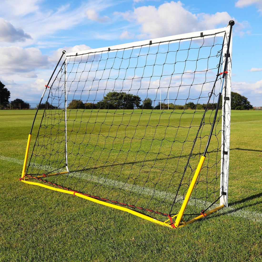 KICKSTER Portable Football Goal 2.4m x 1.5m (Yellow)