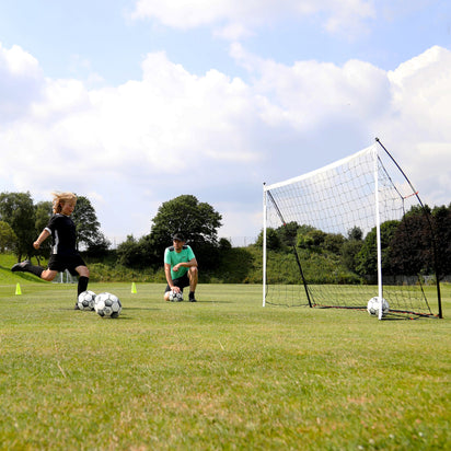 KICKSTER Portable Football Goal 1.8m x 1.2m (Yellow) - QUICKPLAY EU