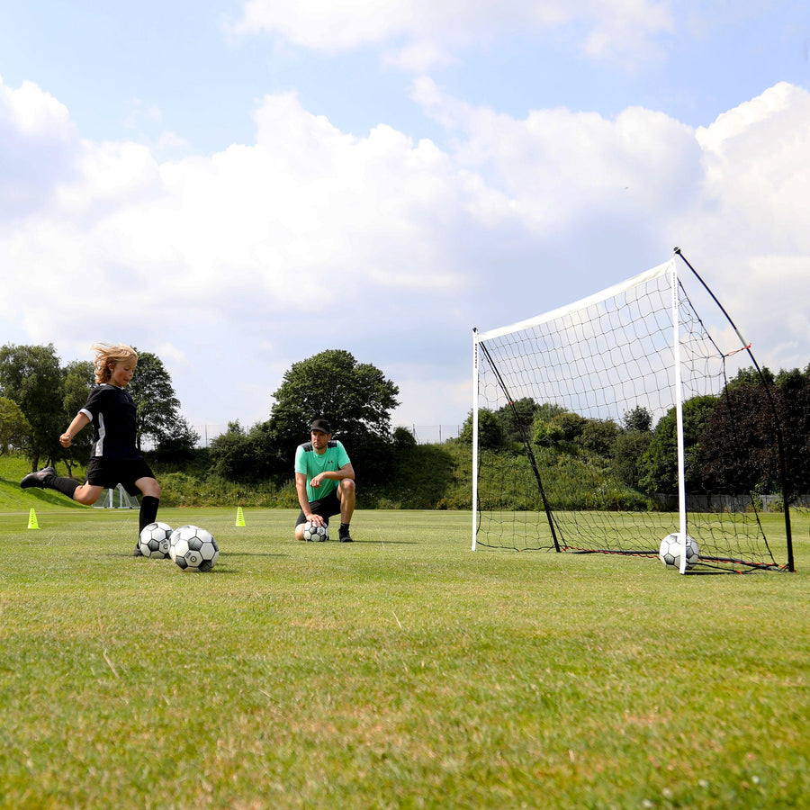 KICKSTER Portable Football Goal 180 x 120 cm (Yellow)